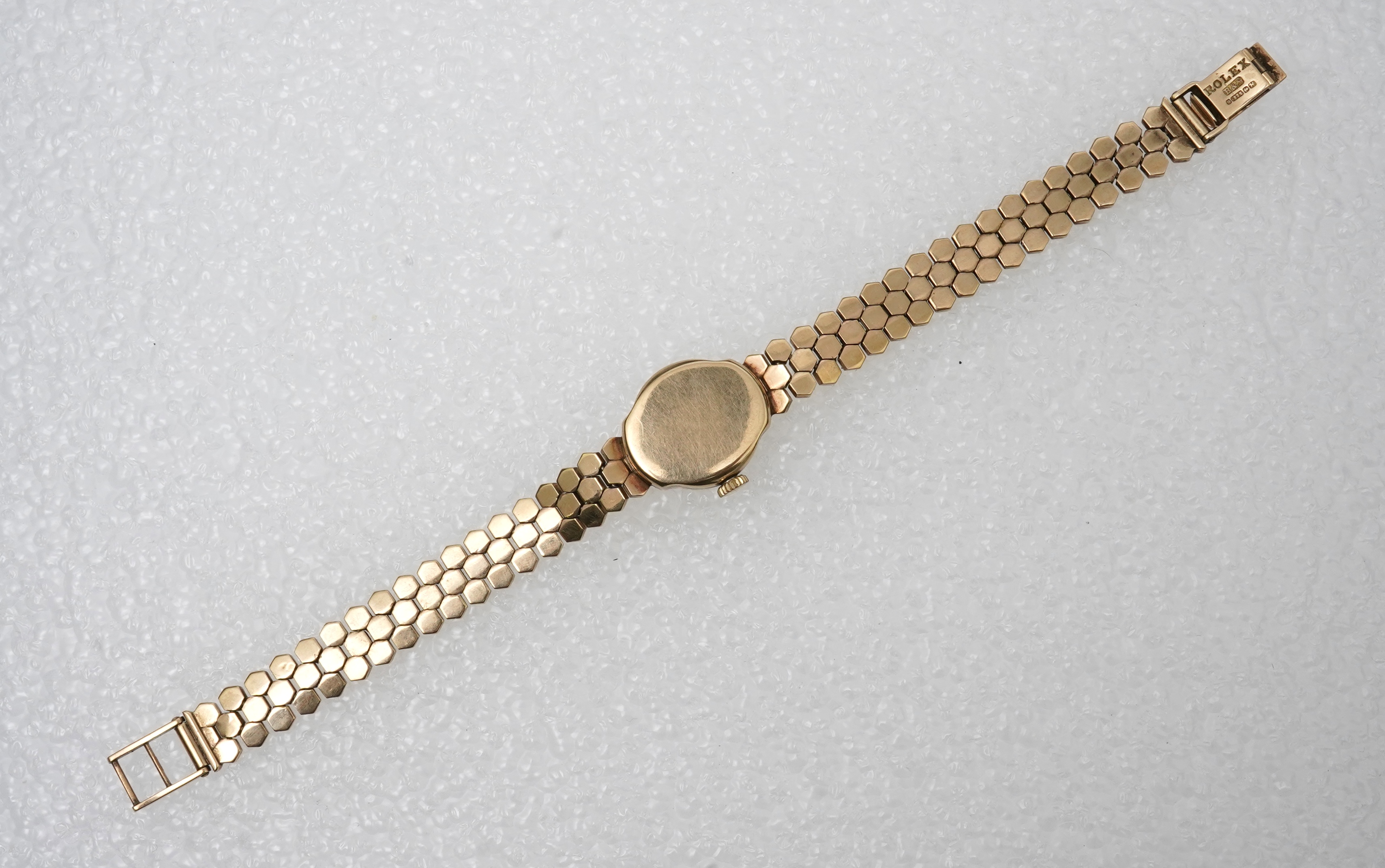 Rolex, a lady's gold wristwatch, circa 1957